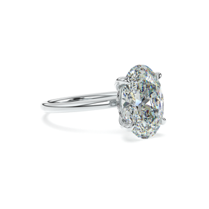 Angled perspective of ANAÏS engagement ring in white gold