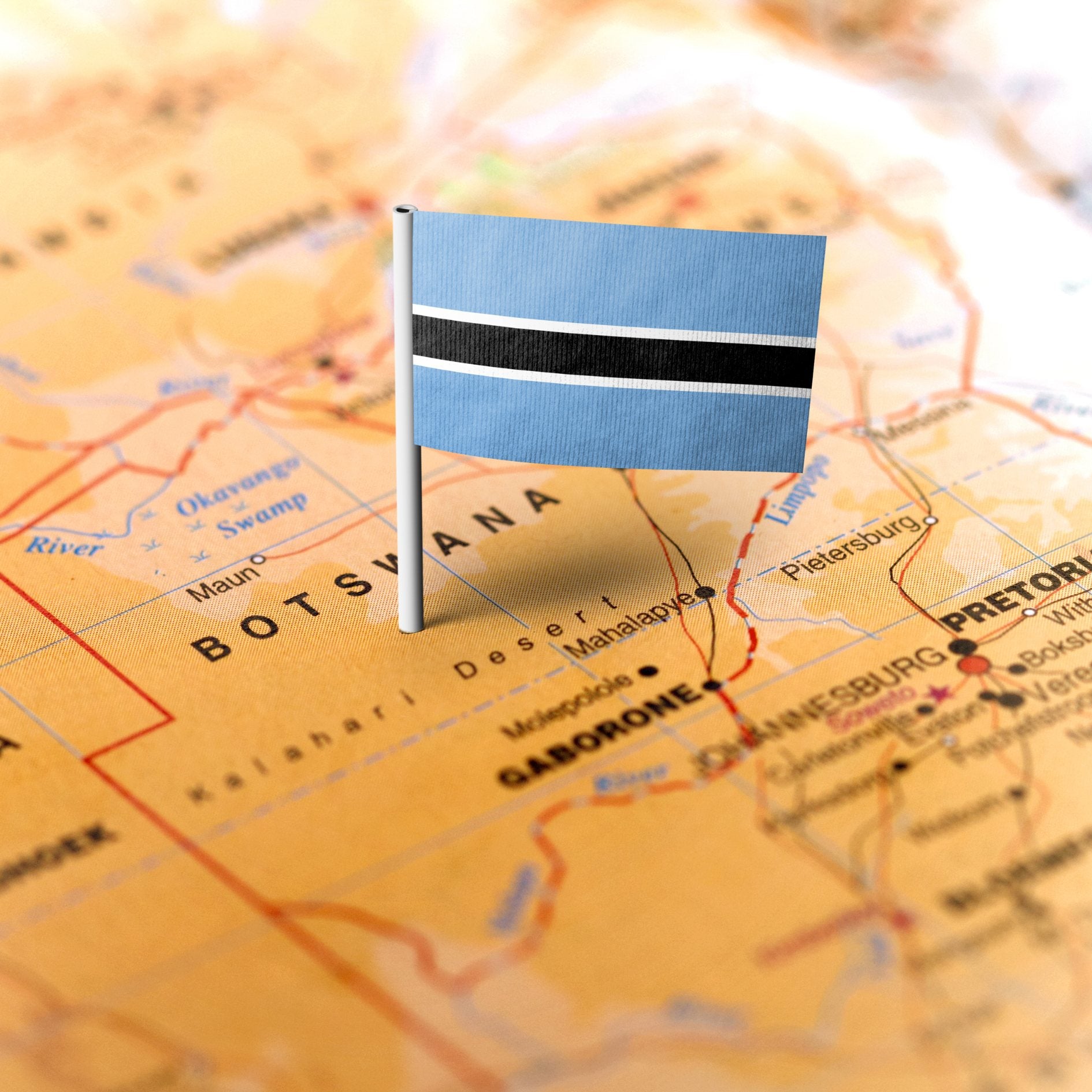 Botswana flag – trusted diamond origin with positive impact