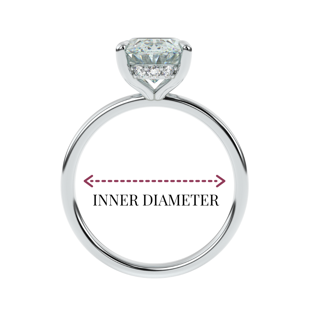 Measuring the inner diameter of a ring – ring size guide for diamond jewelry