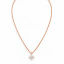 Star-shaped diamond necklace rose gold