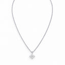 Star-shaped diamond necklace white gold